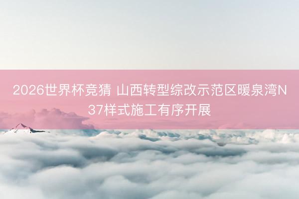 2026世界杯竞猜 山西转型综改示范区暖泉湾N37样式施工有序开展